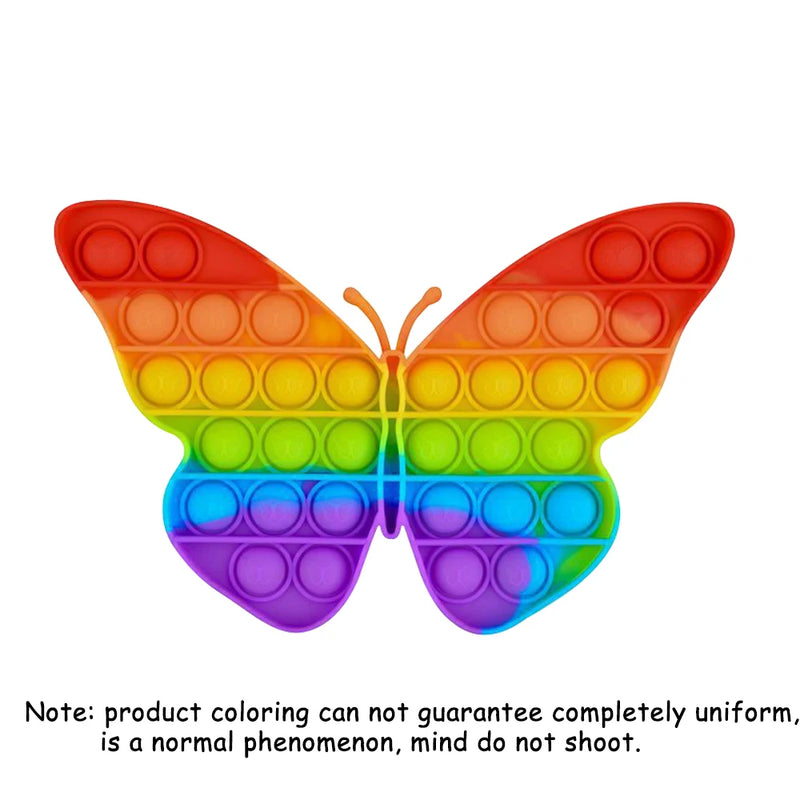 Rainbow Pop-It Fidget Board - Sensory Stress Relief Toy