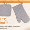 Heat Resistant Kitchen Gloves – 4-Piece Set for Baking, Grilling & Cooking
