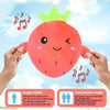 Interactive Musical Fruit Plush Toys with Touch-Activated Sounds