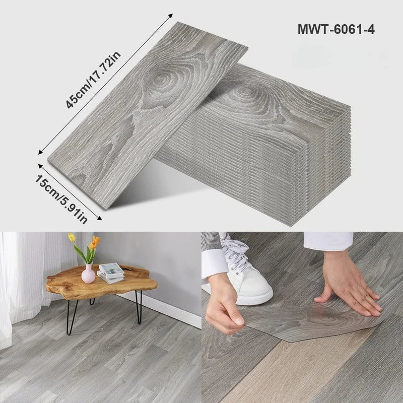 3D Self-Adhesive Wood Grain Wall Stickers