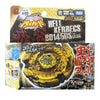 A packaging box for a Heidi Kerbecs BD145DS premium metal spinning top battle toy.