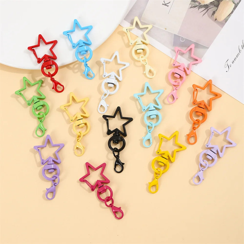 Colorful Metal Lobster Clasp Keychain Hooks for DIY Jewelry Making