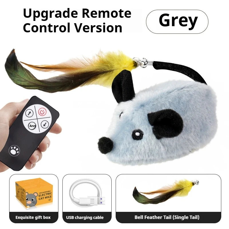 Juguete de Ratón Automático para Gatos con Sonido