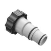 A black and white pool hose adapter kit used for connecting filter pumps.
