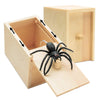 Wooden Surprise Prank Box with Jumping Spider