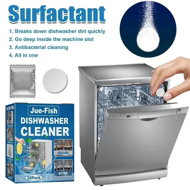 All-in-One Dishwasher Cleaning Tablets - Deep Clean & Descale