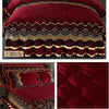 Crystal Velvet Gold Lace Bed Skirt with Anti-Slip Base
