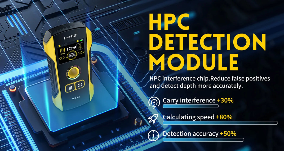 Wall Scanner Stud Finder with TFT Display and AC Wire Detection