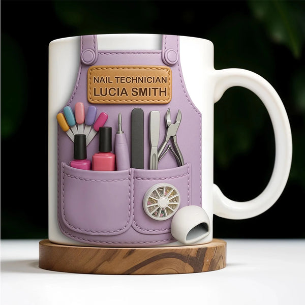 Personalized Nail Technician Coffee Mug
