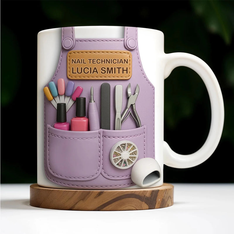 Personalized Nail Technician Coffee Mug