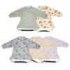 Snap Button Waterproof Baby Feeding Bib with Long Sleeves