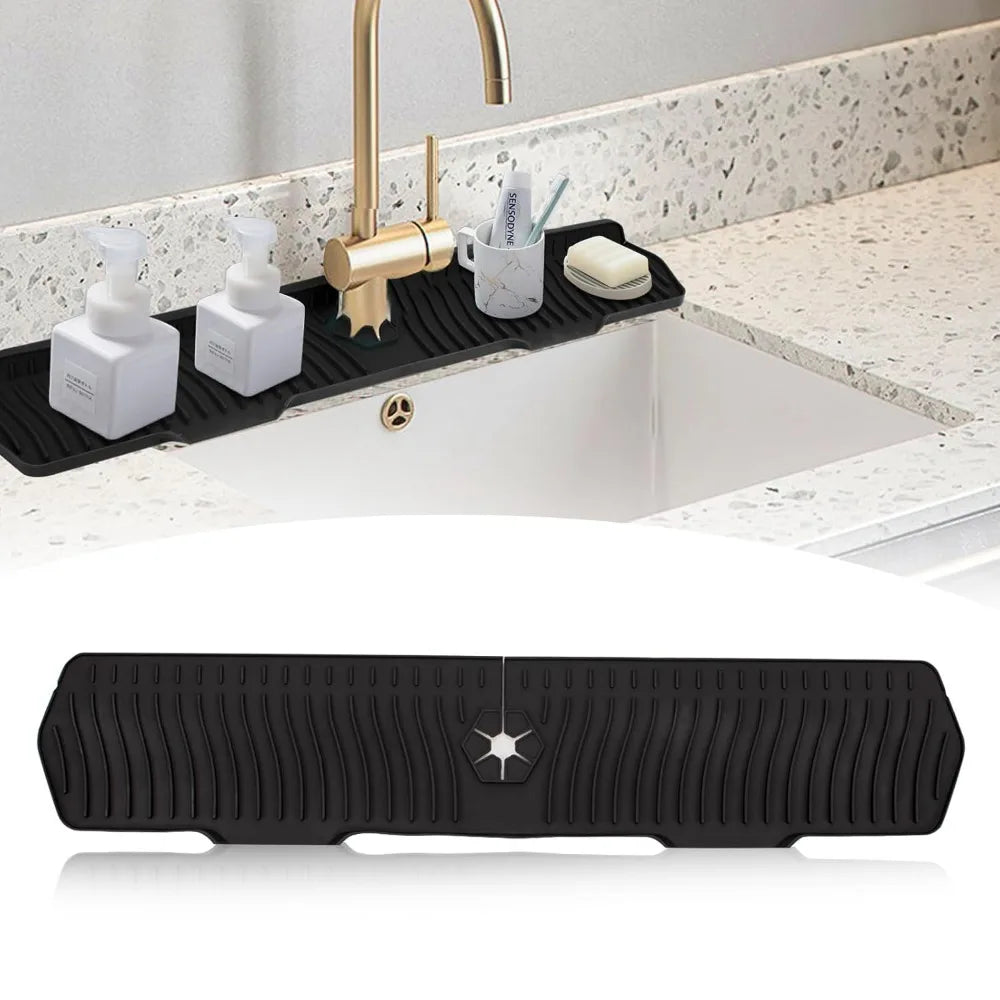 Silicone Kitchen Sink Splash Guard & Drainage Mat