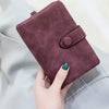 Compact Frosted Tri-Fold Wallet for Women