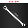 Professional E-Torx Wrench Set with Double-Ended Star Ring Spanners