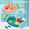 Kids Electric Toy Dishwasher with Automatic Water Cycle
