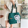 Snoopy Canvas Tote Bag with Crossbody Strap