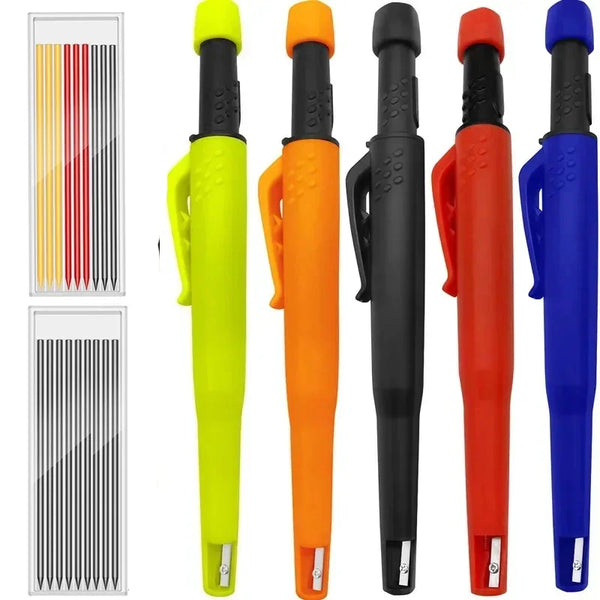 Mechanical Carpenter Pencil with Built-in Sharpener