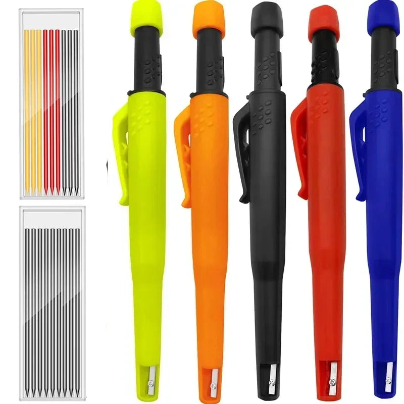 Mechanical Carpenter Pencil with Built-in Sharpener