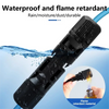 Black waterproof and flame retardant connector kit for solar panel PV cables