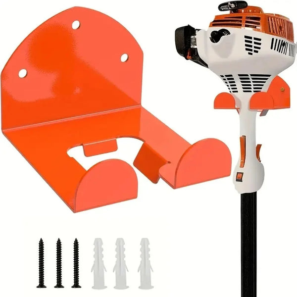 Heavy-Duty Wall-Mounted Trimmer & Tool Rack