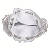 Rhinestone Bucket Crossbody Bag with Detachable Chain Strap