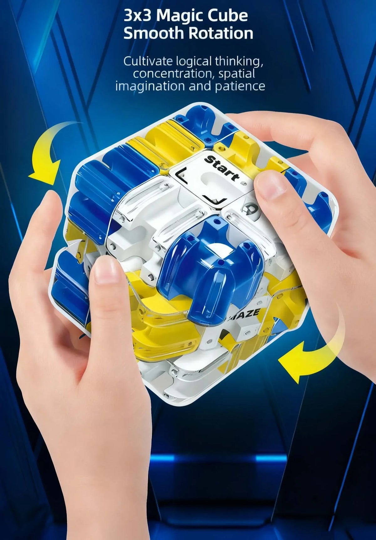3D Ball Maze Puzzle Cube – Brain Teaser & Stress Relief Toy