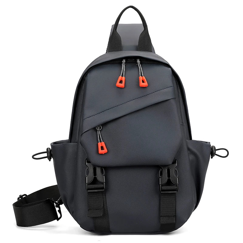Men's Multi-Pocket Outdoor Chest Bag for Cycling and Hiking
