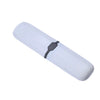 A white dust-proof toothbrush travel case with a dark, ventilated cover.