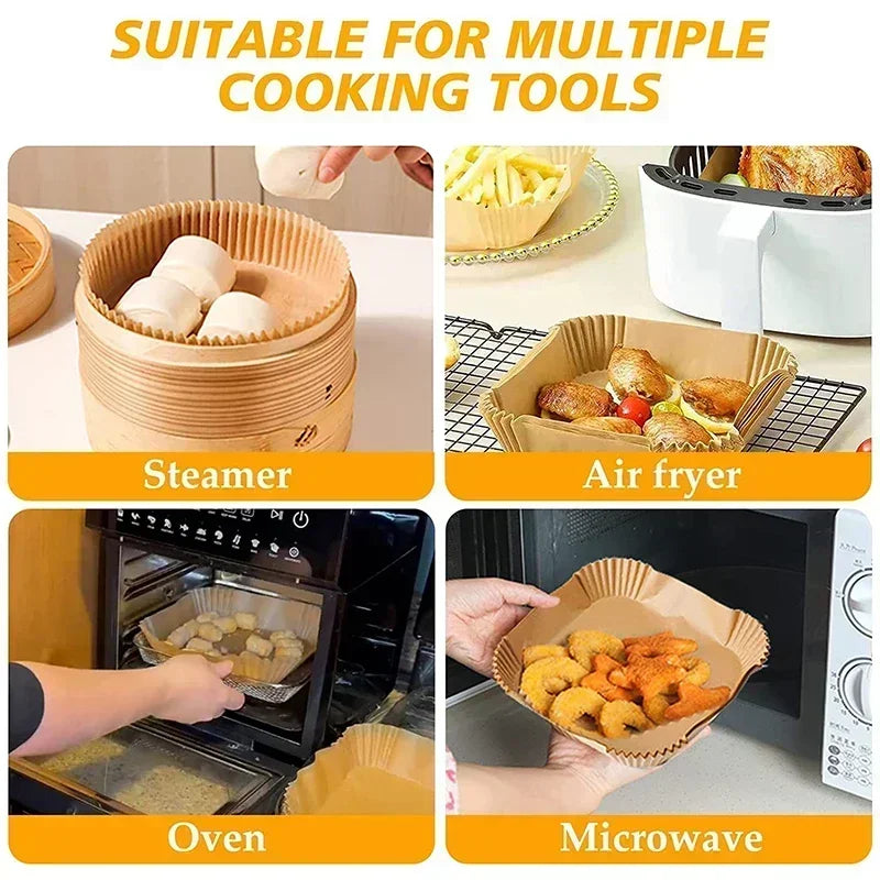 Disposable Air Fryer Paper Liners – Nonstick & Greaseproof