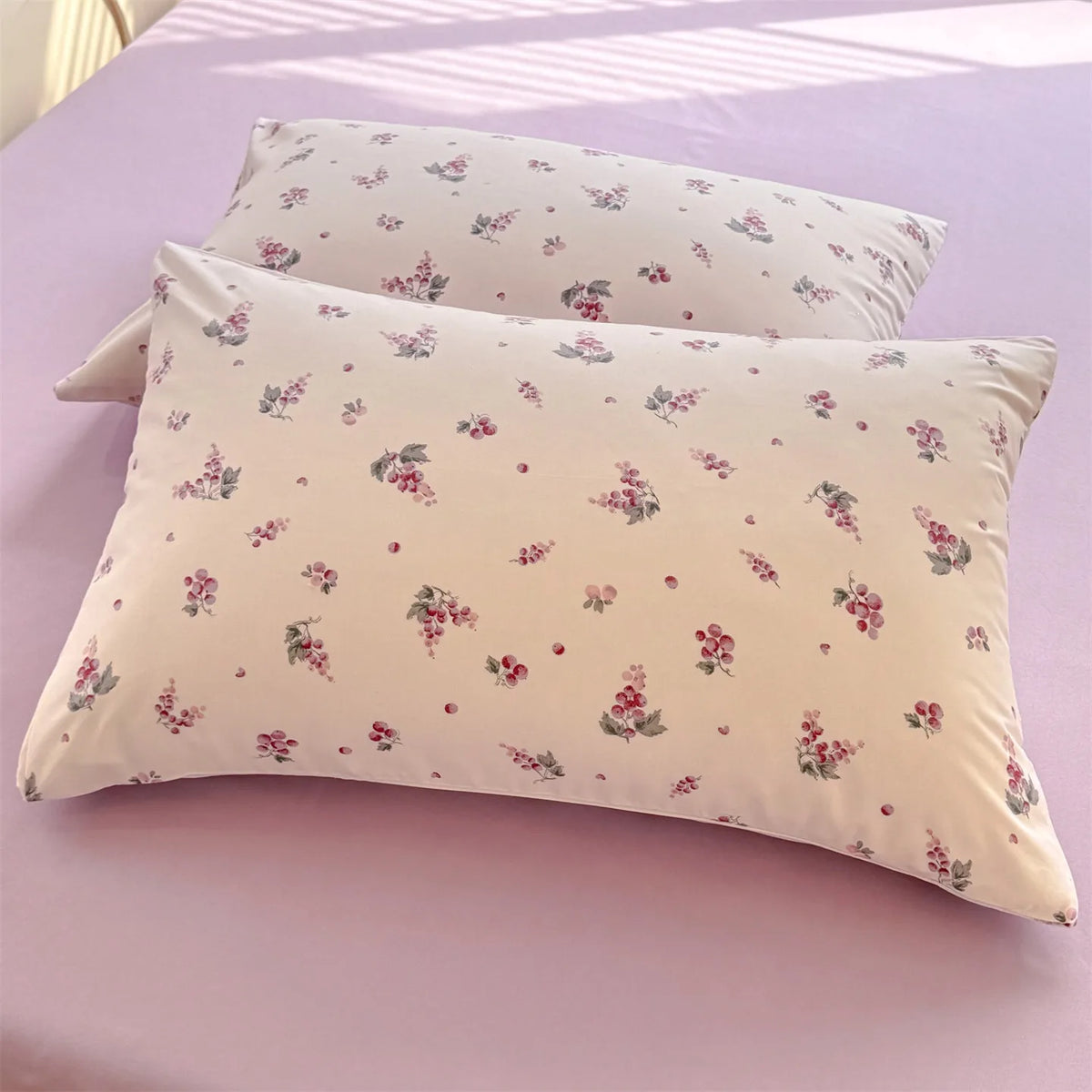 Floral Print Pillowcase Set – Soft Comfortable Cotton Feel