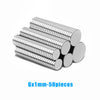 A stack of 50 silver refrigerator magnets, each measuring 6x1mm.