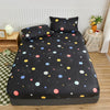 Non-Slip Fitted Sheet with Elastic Edges – Geometric Print, Soft Cotton Feel