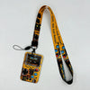 Retro Tape Design Lanyard with Card Holder