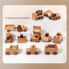 Wooden Engineering Vehicle Toy Set (11 Pieces)