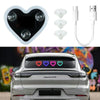 Solar Powered Heart-Shaped LED Light for Car Rear Window
