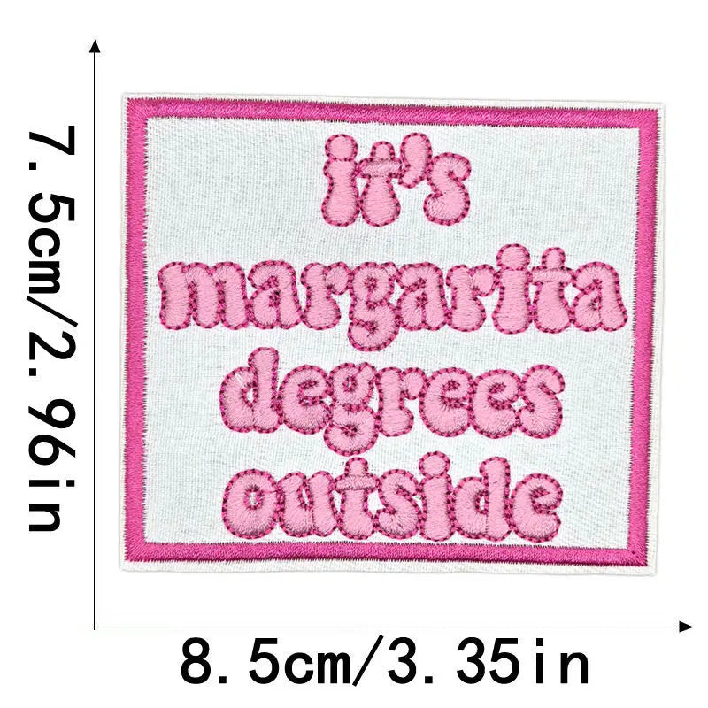 Embroidered Iron-On Patch with Cute Emblem Design