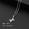 Initial Letter Pendant Necklace with Stainless Steel Chain