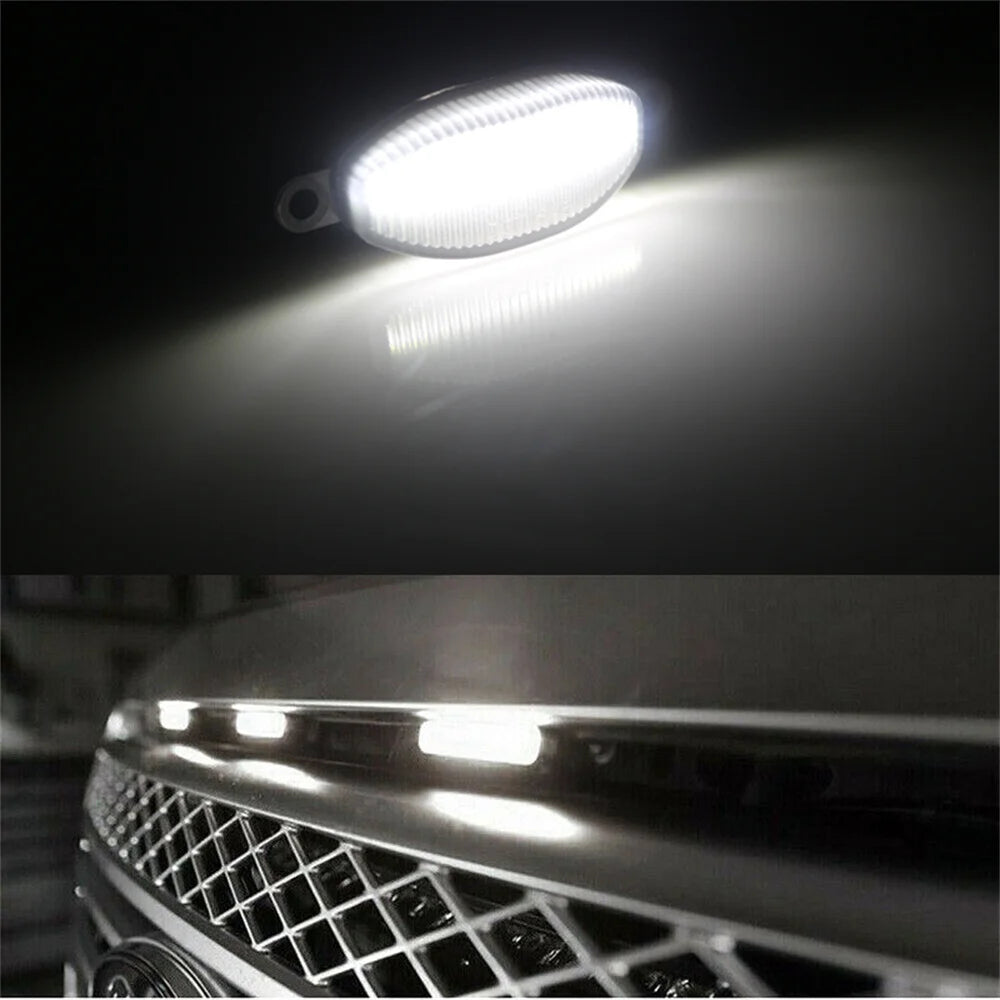 Smoked Lens LED Front Grille Marker Lights for Trucks & SUVs