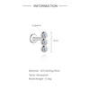 925 Sterling Silver Moissanite Bowknot Stud Earrings