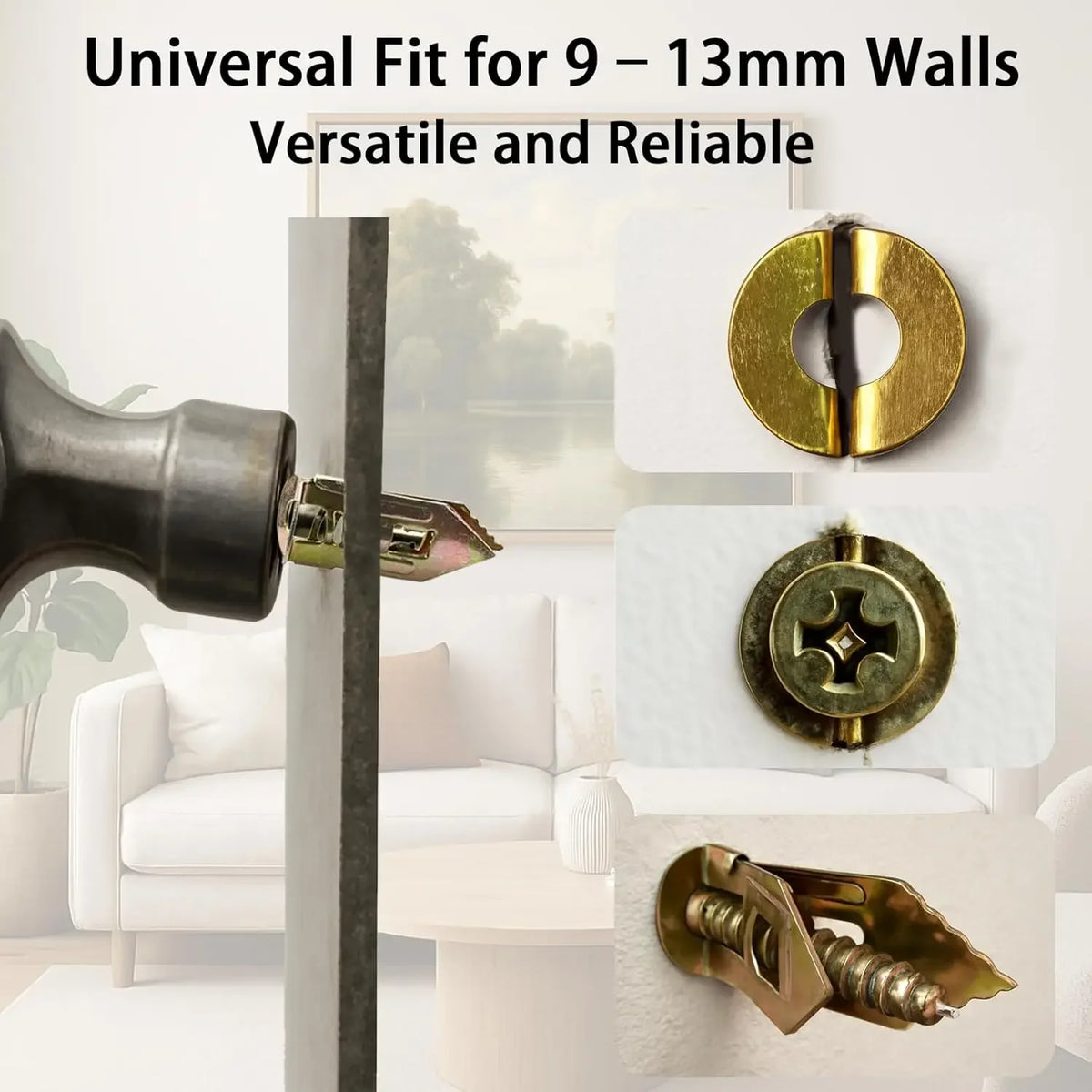 Self-Drilling Drywall Anchors Kit (25-Piece) — No Pre-Drill Needed