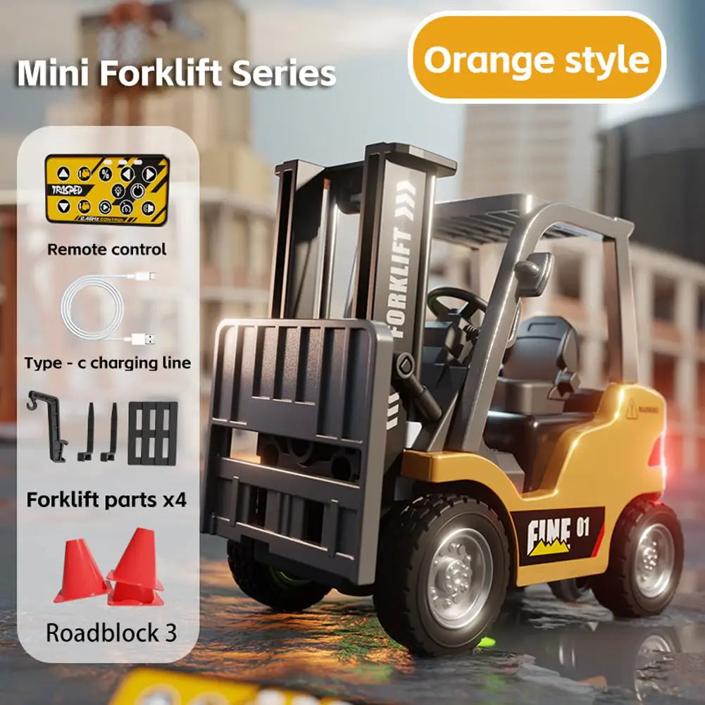 1:64 Scale Remote Control Forklift with Bluetooth and Realistic Lifting