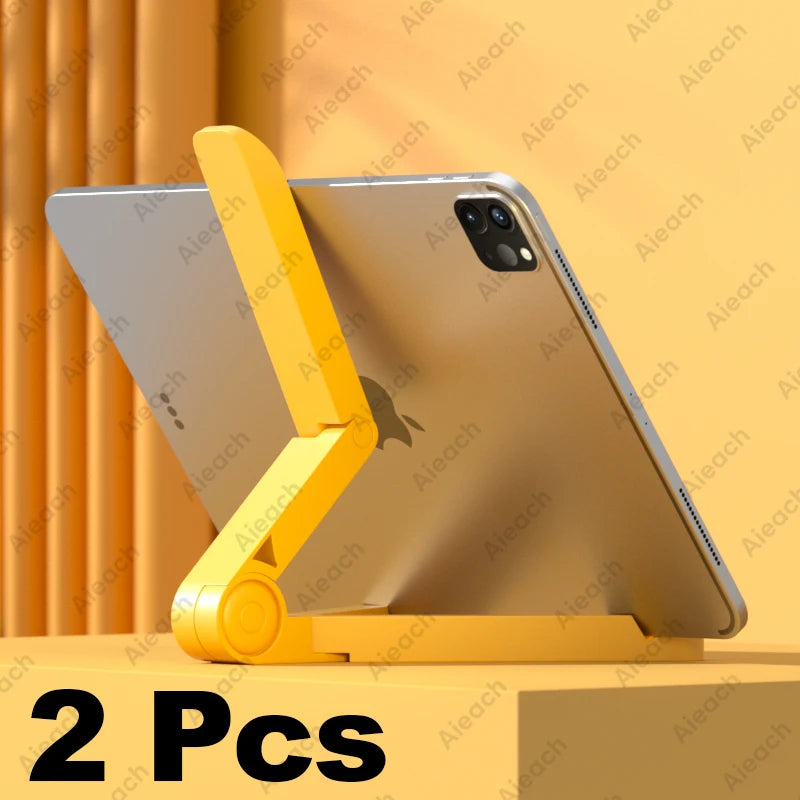 Support Pliant Ajustable pour Tablettes et Smartphones