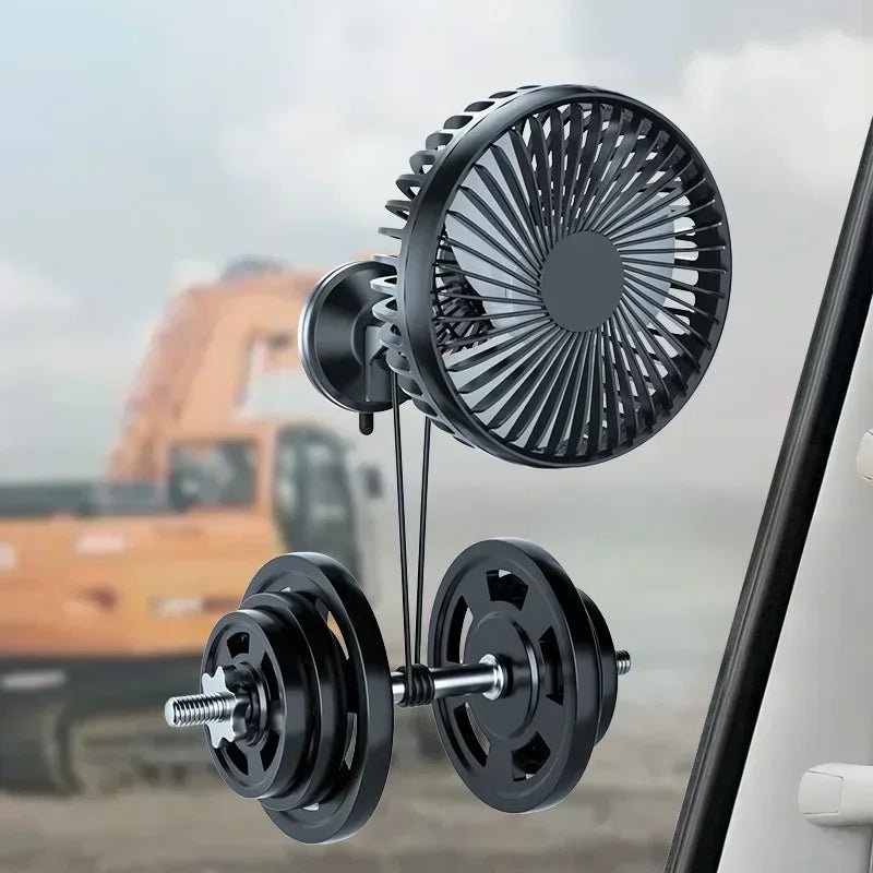 Portabler Auto-Kühlventilator mit Saugnapf