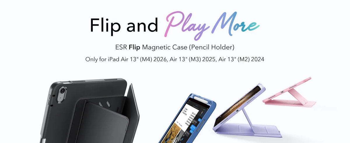 Magnetic Folio Case for iPad Air 11 Inch with Auto Wake/Sleep