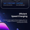60W USB-C Car Charger with Built-In Spring Cable