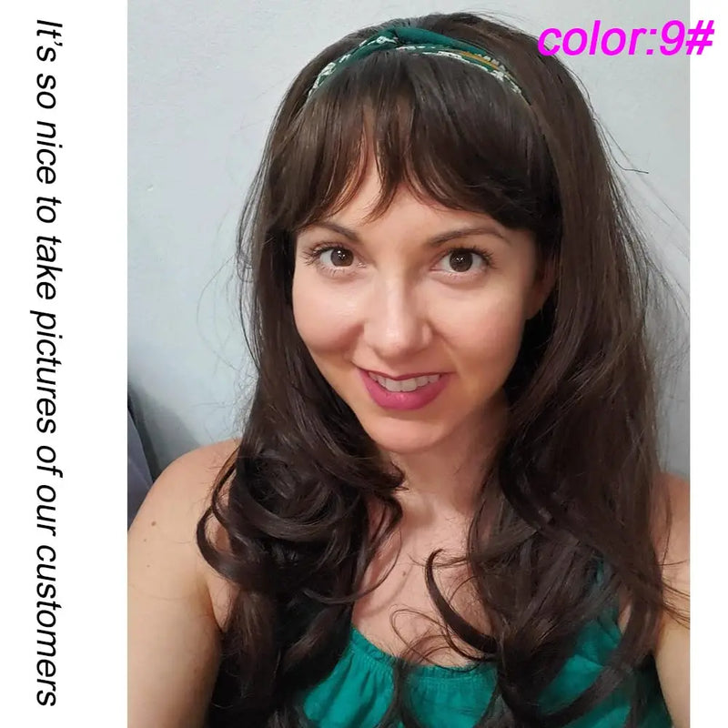 24-Inch Wavy Half Wig with Secure Clips