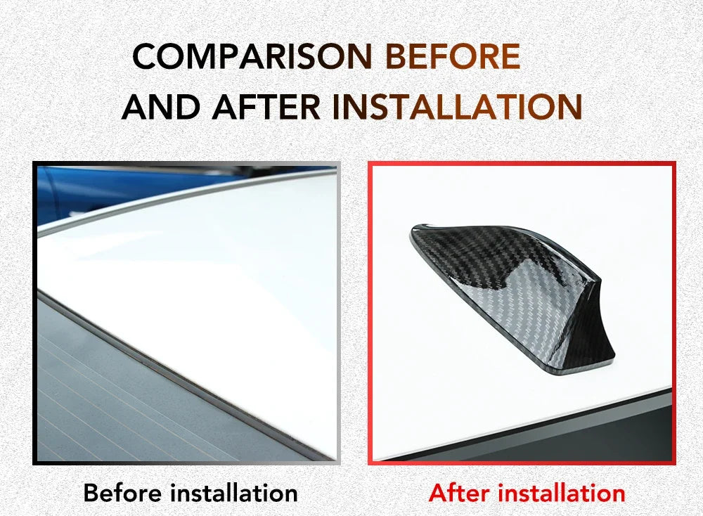 Carbon Fiber Style Shark Fin Antenna for Select SEAT Models