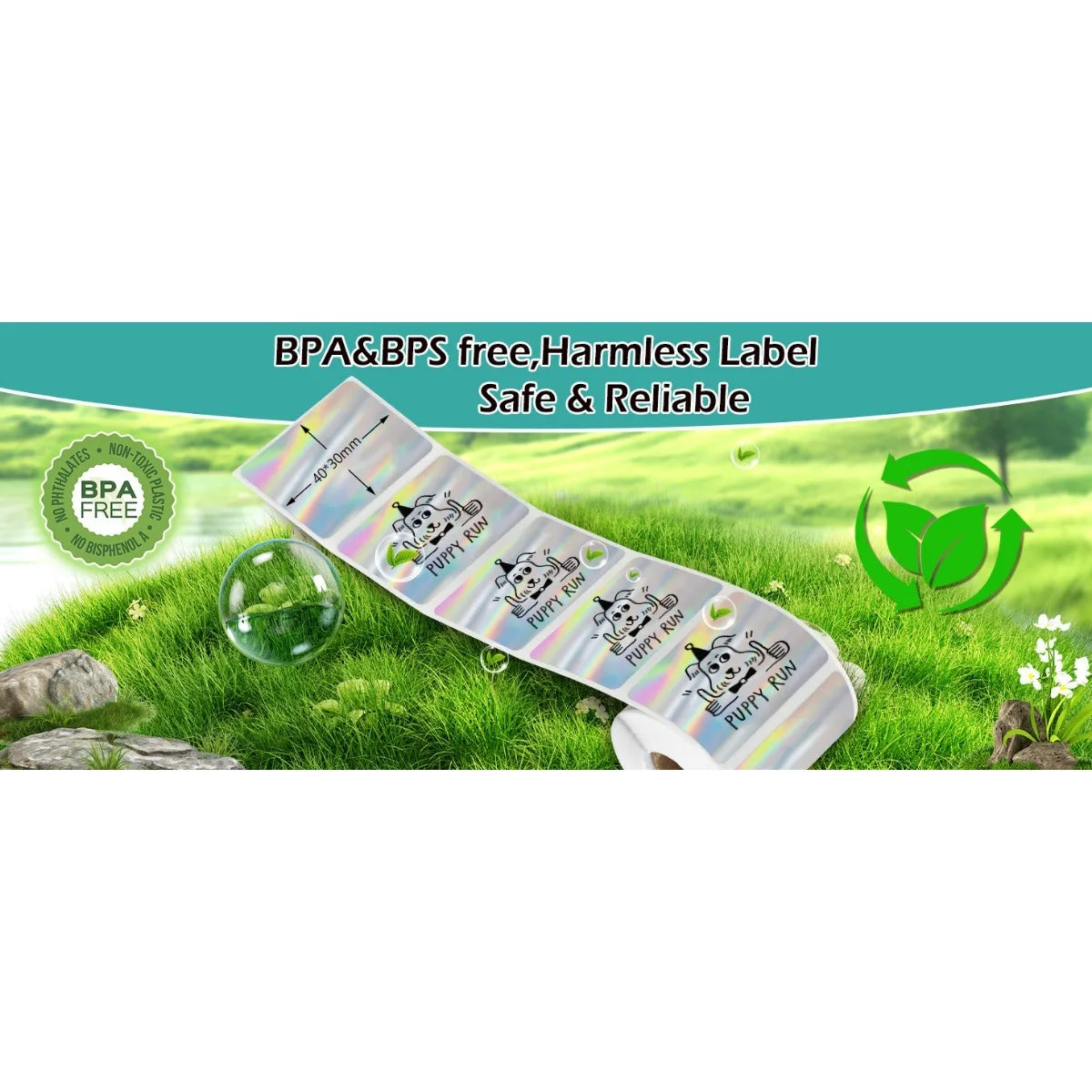Holographic Thermal Labels for Compact Label Printers