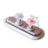 Floral Toilet Flush Button – Manicure-Friendly and Easy to Use
