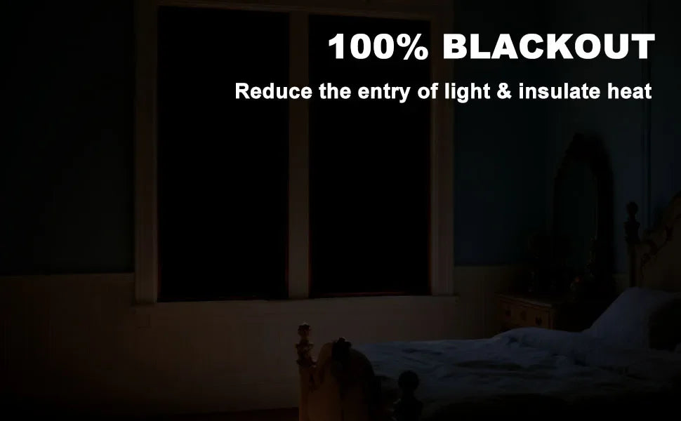 No-Drill Self-Adhesive Blackout Curtain